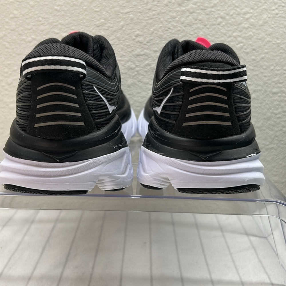 Hoka One One W Bondi 7 Women's Size 7.5 Black/White Running Shoes -  Used - Picture 5 of 10